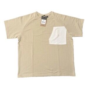 The North Face Men’s XXL Terry Relaxed Fit Tee - Gravel Chest Pocket Sweater Tee